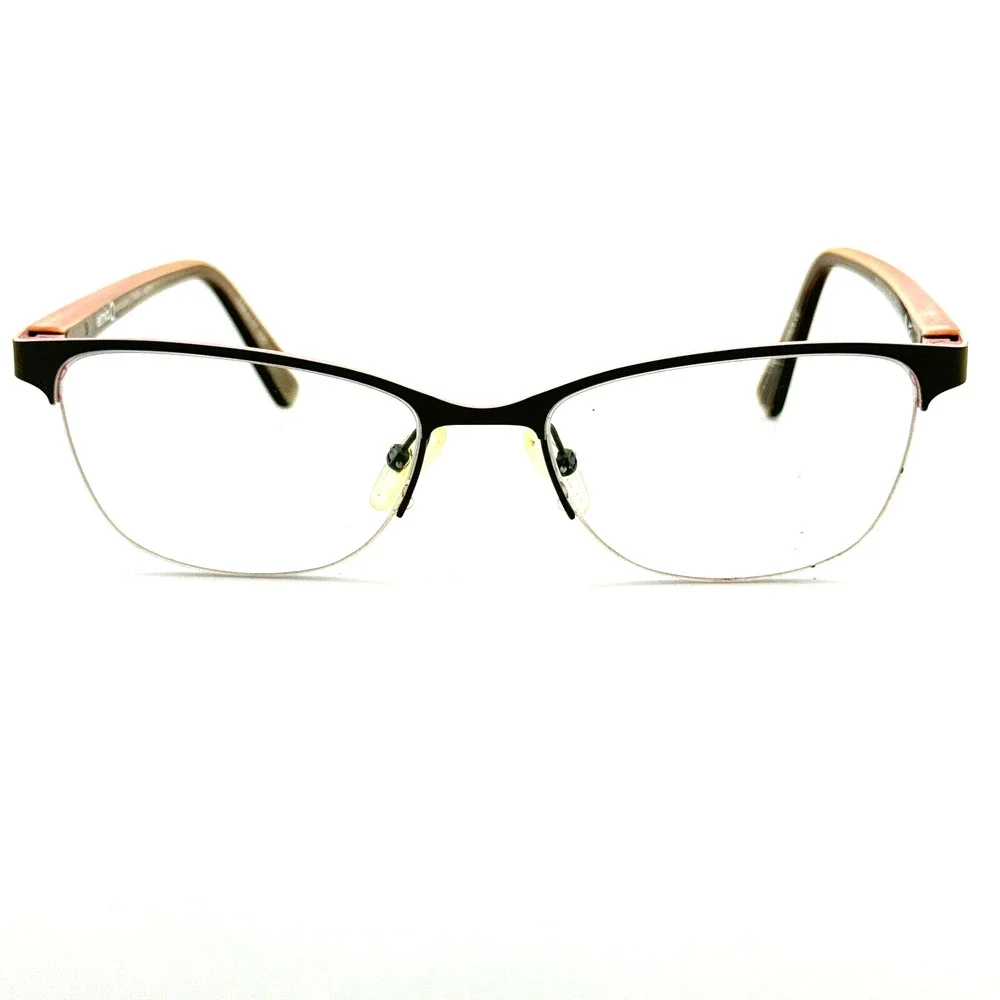 Etnia Barcelona Gray Pink Half Rim Eyeglasses Passau BZPK 52 17 135 H13195